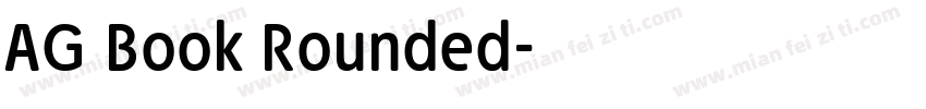 AG Book Rounded字体转换
